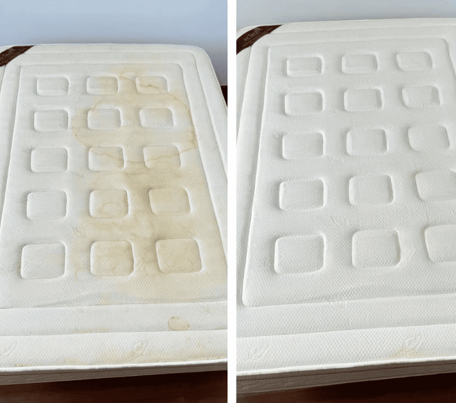 Καθαρισμός στρώματος Έβρος - Πριν και Μετά απολύμανση στρώματος και αφαίρεση λεκέδων