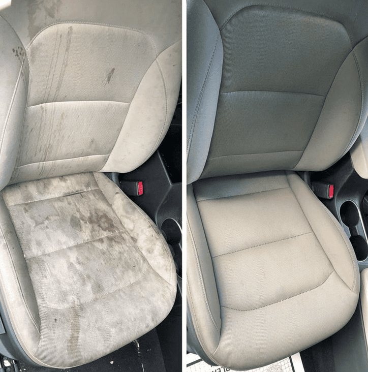 Καθαρισμός αυτοκινήτου Ροδόπη - Interior detailing καθαρισμός καθισμάτων αυτοκινήτου πριν και μετά